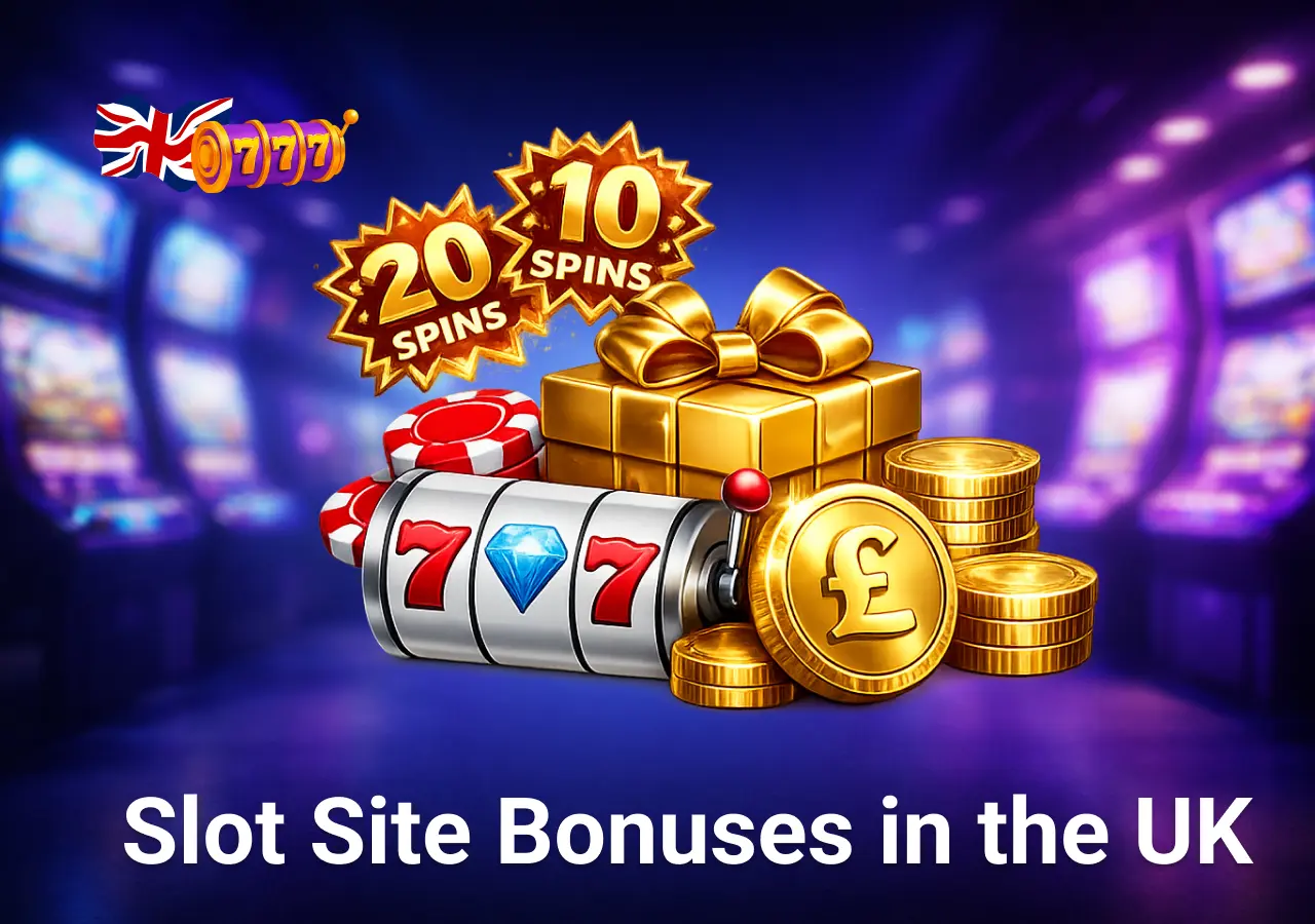Slot site bonuses in the UK with free spins no deposit and low deposit offers for players